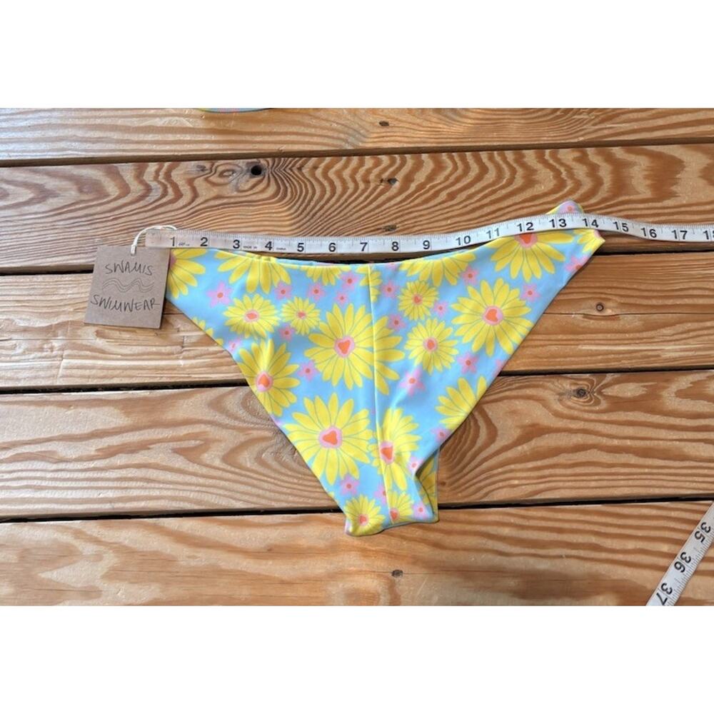 Swamis Swimwear NWT Women’s Daisy bikini size L Blue P9 - Picture 6 of 8